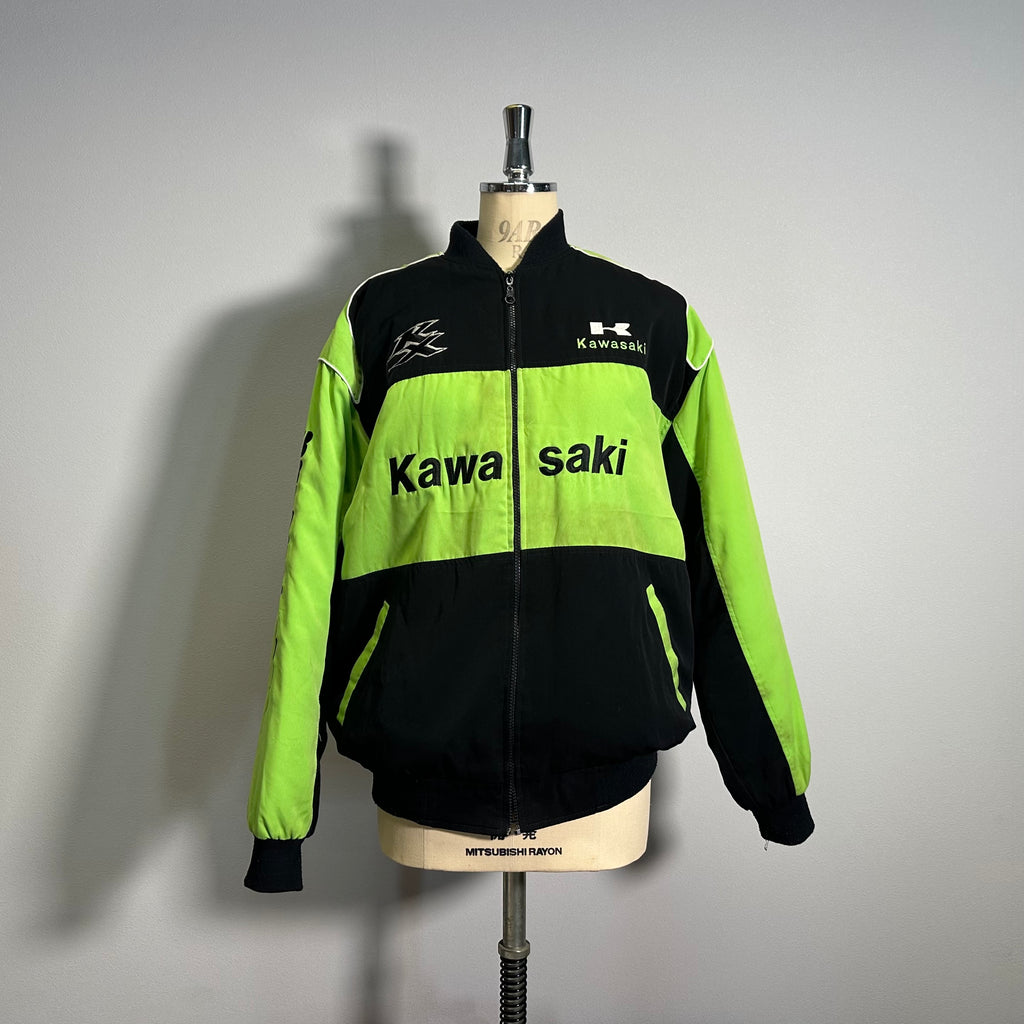 Vintage Kawasaki Motorcycle Nylon Jacket カワサキ モーターサイクル 