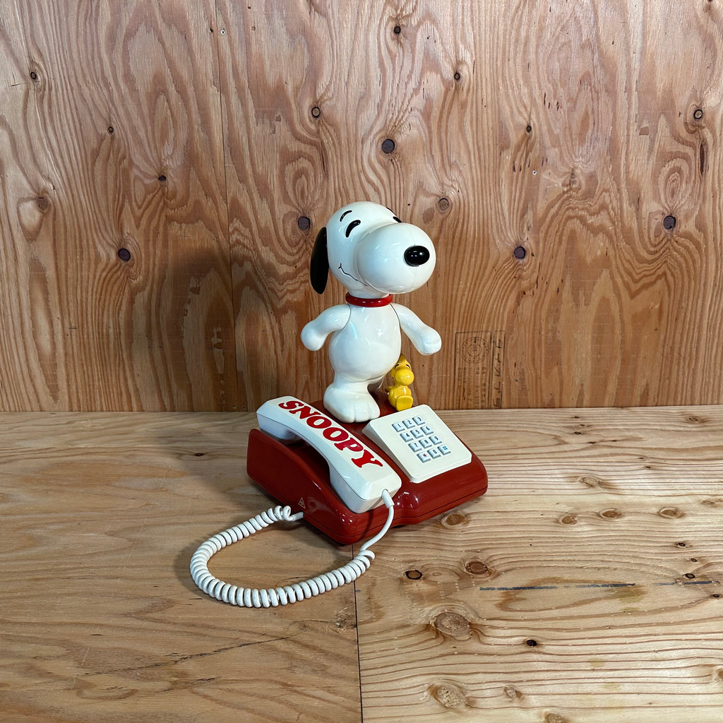 1981 TOMY PEANUTS Snoopy and Woodstock Telephone 昭和レトロ トミー 