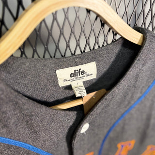 ALIFE NYC エーライフ BASEBALL SHIRT ベースボールシャツ WOOL［ Grey ］