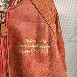 Vintage “ AVIREX “ Old leather Stadium jacket　アヴィレックス オールドレザー スタジャン  　