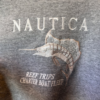 Vintage 90's NAUTICA GRAY SWEAT ヴィンテージ ノーティカ ノーチカ グレー スウェット【GRAY】XL