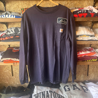 FR Carhartt Long Sleeve T-Shirt Light NAVY - XL カーハート ロンT ネイビー　Lサイズ