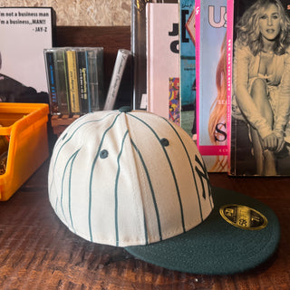 NEW ERA  LOW PROFILE CAP  GreenStripe NY ニューエラ キャップ ストライプ ニューヨークヤンキース 【GREEN & White】