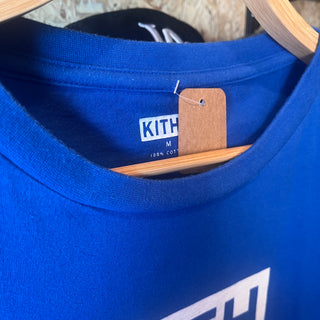 KITH × colette NYC限定 T-shirt  キス コレット 半袖 ブルー ボックスロゴ Tシャツ M サイズ【ROYAL BLUE】