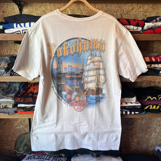 Vintage Hard Rock CAFE YOKOHAMA T-shirt ハードロック ヨコハマ Tシャツ　【White】