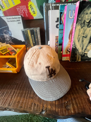 Vintage NEW ERA ニューエラ LA Retro crown Old Style Baseball Hat CAP ベースボールキャップ [ beige&gray ]