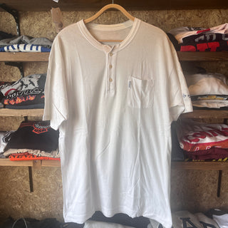 DUNLOP HENRY NECK T-SHIRT ダンロップ　ヘンリーネック Tシャツ 【White】