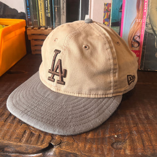 Vintage NEW ERA ニューエラ LA Retro crown Old Style Baseball Hat CAP ベースボールキャップ [ beige&gray ]