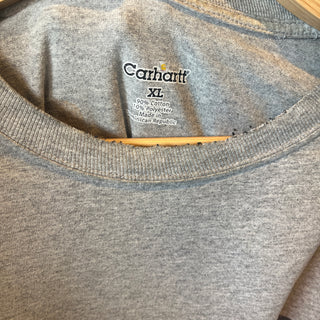 Vintaeg Carhartt Long Sleeve T-Shirt Light Gray - EXTRA Large カーハート ロンT ライトグレー XLサイズ