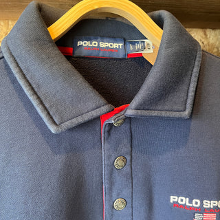 POLO SPORT RALPH LAUREN SWEAT SHIRT ポロ ラルフローレン スポーツ スエット ポロシャツ Sweat T-Shirt［ Navy/White ］