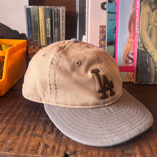 Vintage NEW ERA ニューエラ LA Retro crown Old Style Baseball Hat CAP ベースボールキャップ [ beige&gray ]