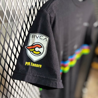 Cinelli × RVCA チネリ ロードレーサー ANP official 2008 ヴィンテージ Tシャツ T-Shirt［ BLACK ］