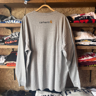 Vintaeg Carhartt Long Sleeve T-Shirt Light Gray - EXTRA Large カーハート ロンT ライトグレー XLサイズ