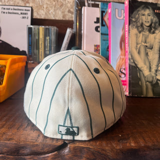NEW ERA  LOW PROFILE CAP  GreenStripe NY ニューエラ キャップ ストライプ ニューヨークヤンキース 【GREEN & White】