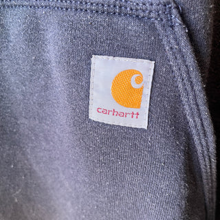 Vintage CARHARTT HEIMS WORK HOODIE PAKER L カーハート ヘイムズ 企業 フーディパーカー 【NAVY】