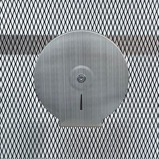 Jumbo Toilet Paper Dispenser Wall Mount Stainless Steel 9 Inch with Lock Key (Brushed) & 2 rolls Jumbo toilet paper set
壁付け アメリカン ジャンボ トイレペーパーホルダー (ブラッシュドシルバー) & ジャンボ トイレペーパー 2ロール セット