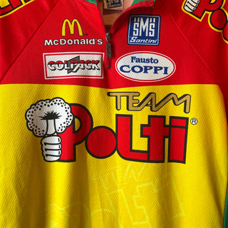 Vintage Team Polti cycle jersey チーム　ポルティー　サイクルジャージ　マクドナルド【yellow】