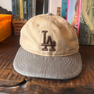 Vintage NEW ERA ニューエラ LA Retro crown Old Style Baseball Hat CAP ベースボールキャップ [ beige&gray ]