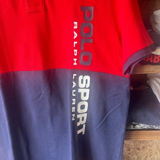 POLO SPORT RALPH LAUREN SHIRT ポロ ラルフローレン スポーツ スエット ポロシャツ Sweat T-Shirt［ Navy/RED ］
