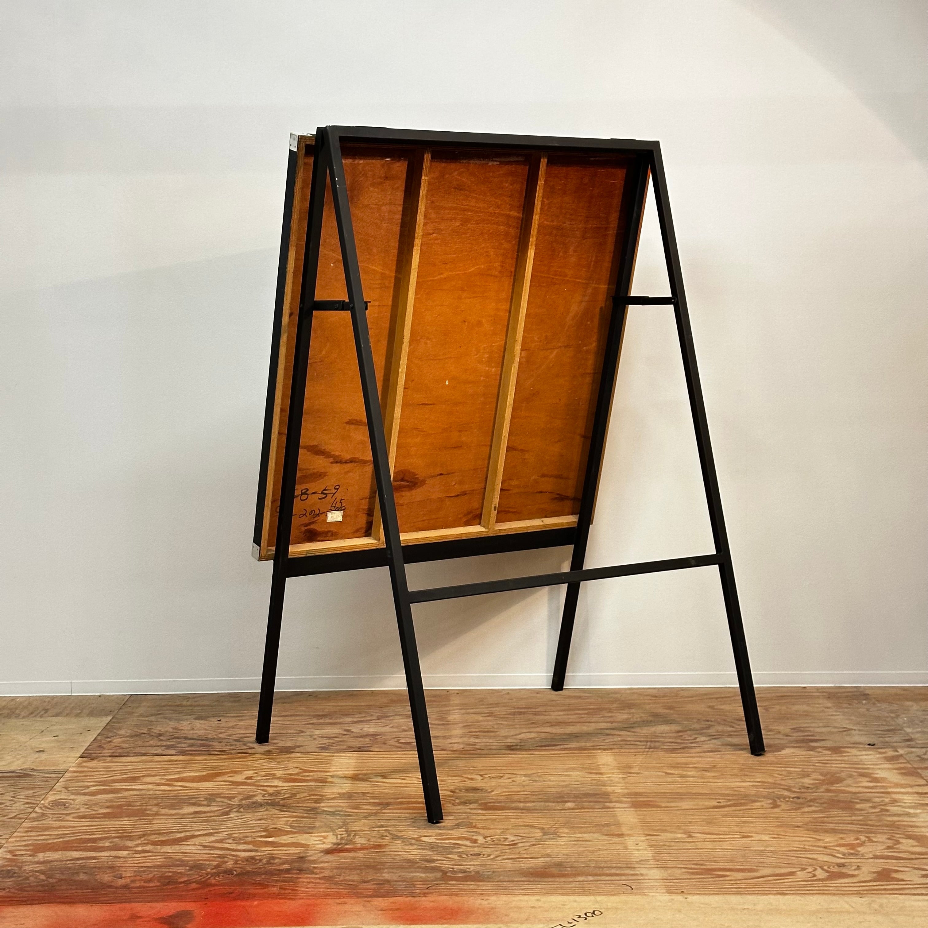 Chalkboard with A flame foldable stand 昭和レトロ 折りたたみ脚式