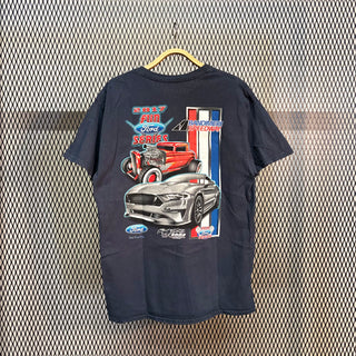 MUSTANG USA ビンテージ Tシャツ “FORD” BANDIMERE SPEEDWAY Official Tシャツ［ NAVY ］