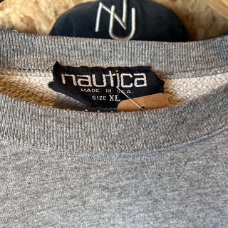 Vintage 90's NAUTICA GRAY SWEAT ヴィンテージ ノーティカ ノーチカ グレー スウェット【GRAY】XL