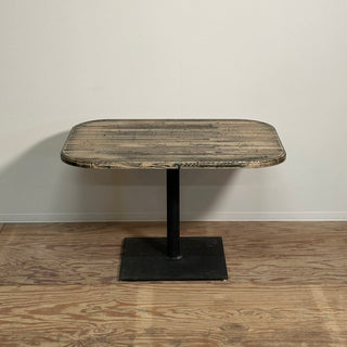 NUW®️ ORIGINAL Aged Ash Wood Single Iron Leg Dining Table - Medium オリジナル シングルレッグ エイジング ウッド ローテーブル - Mサイズ