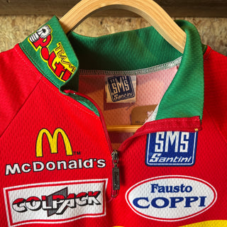Vintage Team Polti cycle jersey チーム　ポルティー　サイクルジャージ　マクドナルド【yellow】