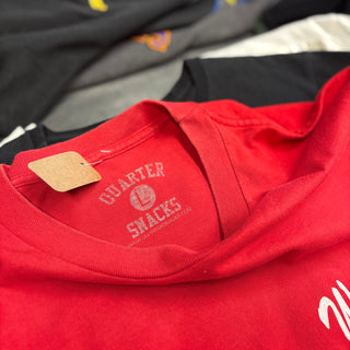 QUARTER SNACKS クウォーター スナックス ビンテージ Tシャツ T-Shirt［ RED ］