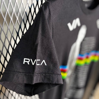 Cinelli × RVCA チネリ ロードレーサー ANP official 2008 ヴィンテージ Tシャツ T-Shirt［ BLACK ］