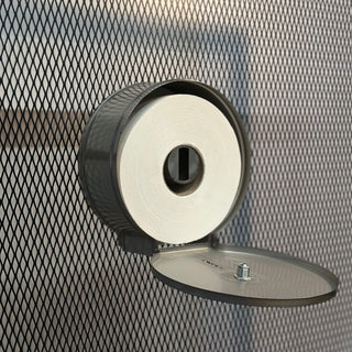 Jumbo Toilet Paper Dispenser Wall Mount Stainless Steel 9 Inch with Lock Key (Brushed) & 2 rolls Jumbo toilet paper set
壁付け アメリカン ジャンボ トイレペーパーホルダー (ブラッシュドシルバー) & ジャンボ トイレペーパー 2ロール セット