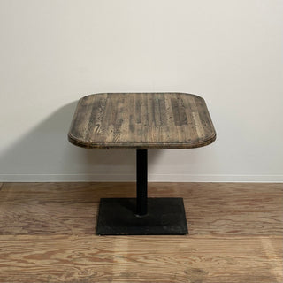 NUW®️ ORIGINAL Aged Ash Wood Single Iron Leg Dining Table - Medium オリジナル シングルレッグ エイジング ウッド ローテーブル - Mサイズ