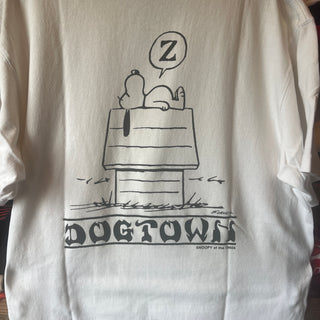 DOG TOWN × PEANUTS T-SHIRTドックタウン スヌーピー Tシャツ PEANUTS コラボ 【White】