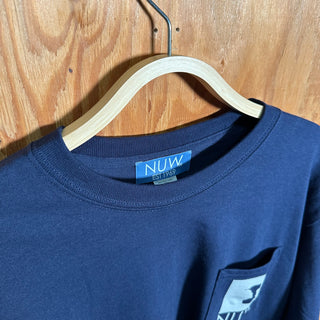 NUMBER UNO WORKS®︎ Original Long Sleeve T-Shirt [ Navy ] NUW®︎ オリジナル ロンT 作業着 ネイビー