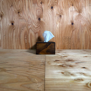 Wooden Tissue Box Briwax finish エイジング ティッシュケース