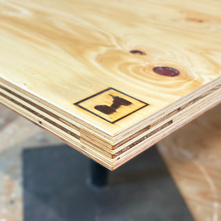 “NUMBER UNO WORKS®︎” ORIGINAL Ceder Plywood Table Top 檜 NUW®︎オリジナルロゴ テーブルトップ [ Square ]