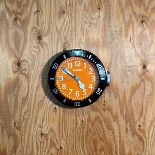 LANDEX Design Wall Clock [ Orange x Black ] 壁掛け時計