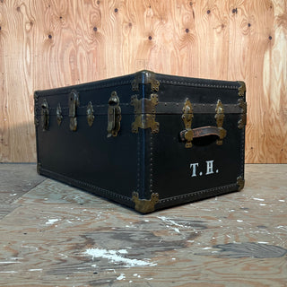 Antique Leather Trunk Coffee Table “T.Honjo” アンティーク レザー トランク コーヒーテーブル