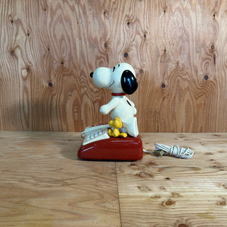 1981 TOMY PEANUTS Snoopy and Woodstock Telephone 昭和レトロ トミー 田村電機製作所製 スヌーピー & ウッドストック プッシュ式電話