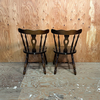 “HIDA” Kitsutsuki Antique Windsor chair [ HODAKA / PAIR ] 飛騨産業 キツツキマーク アンティークウィンザーチェア [ 穂高 / 2脚セット ]