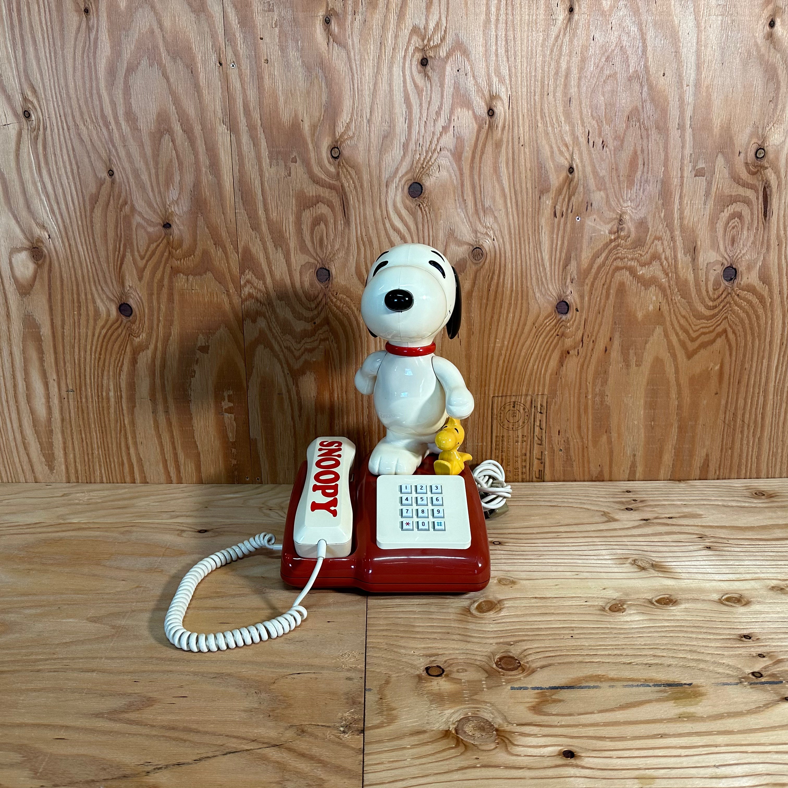 1981 TOMY PEANUTS Snoopy and Woodstock Telephone 昭和レトロ トミー 1981 TOMY PEANUTS Snoopy and Woodstock Telephone 昭和レトロ トミー