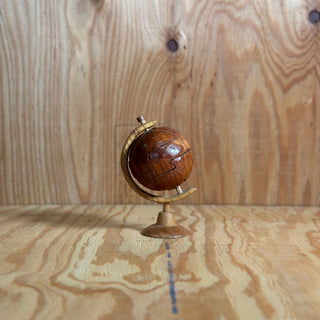Antique Wooden Globe Puzzle [ SMALL ] ハンドクラフト アンティーク 木製パズル 地球儀
