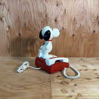 1981 TOMY PEANUTS Snoopy and Woodstock Telephone 昭和レトロ トミー 田村電機製作所製 スヌーピー & ウッドストック プッシュ式電話