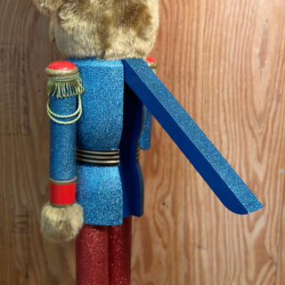 Teddy Bear Traditional Wooden Nutcracker テディベア くるみ割り人形