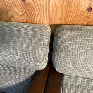 “KARIMOKU” Wood Accent Arm Chair 98年製 サボンヌ ベージュ ヒッコリーブラウン [ 2脚セット ]